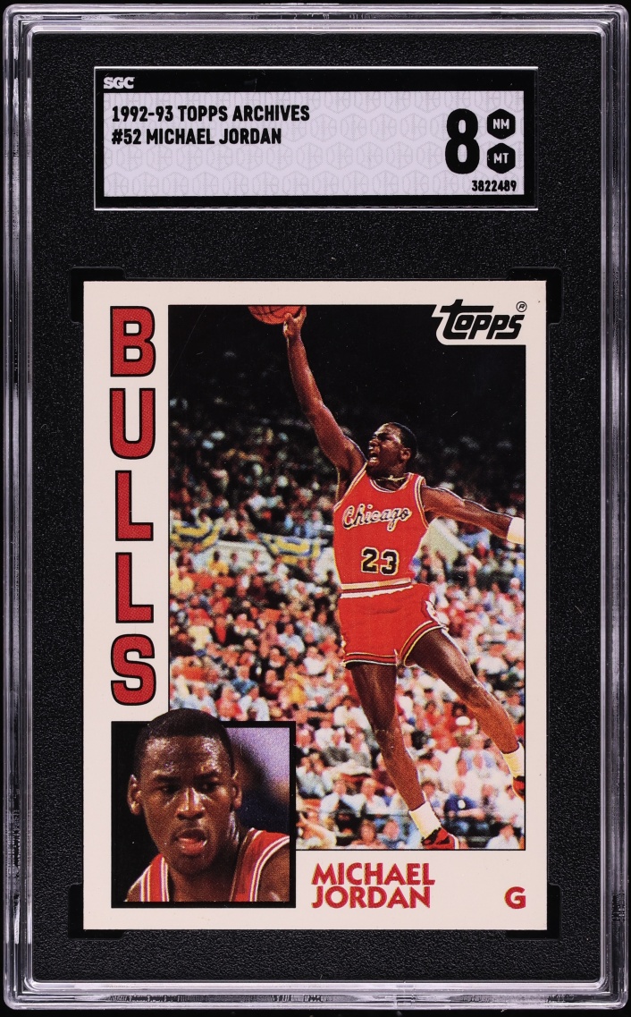 1993 Topps Archives Michael Jordan #52 SGC 8 NM-MT