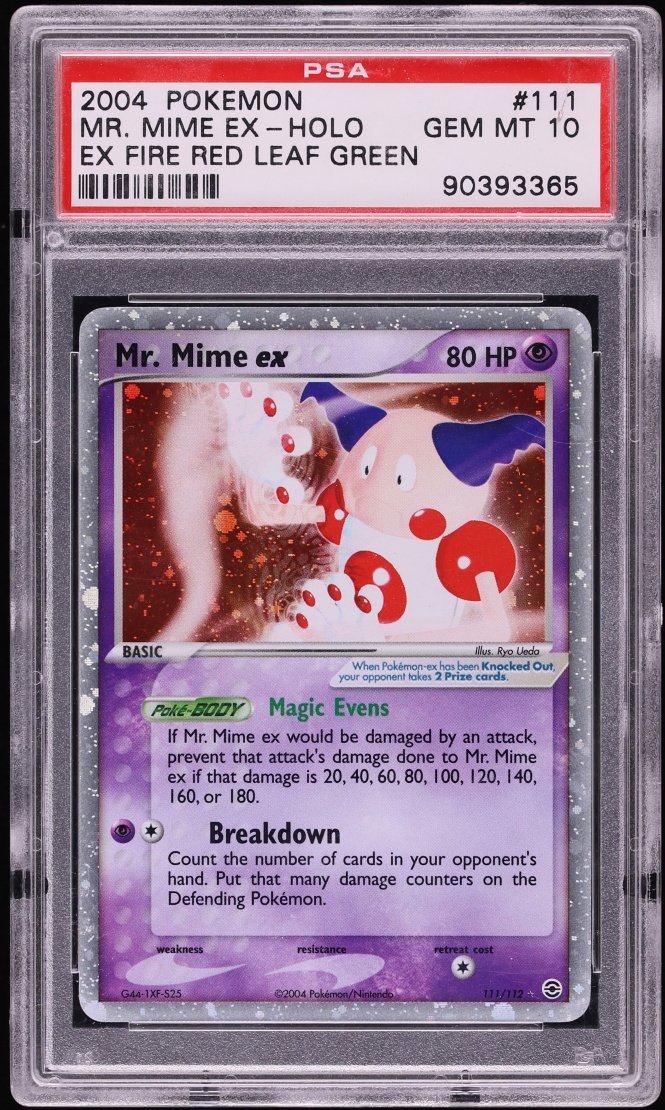 2004 Pokemon EX Fire Red & Leaf Green Holo Mr. Mime #111 PSA 10 GEM MINT