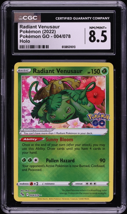 radiant venusaur pokemon go card price - - 004/078 Go Card Name Radiant Venusaur 004/078 - Pokmon