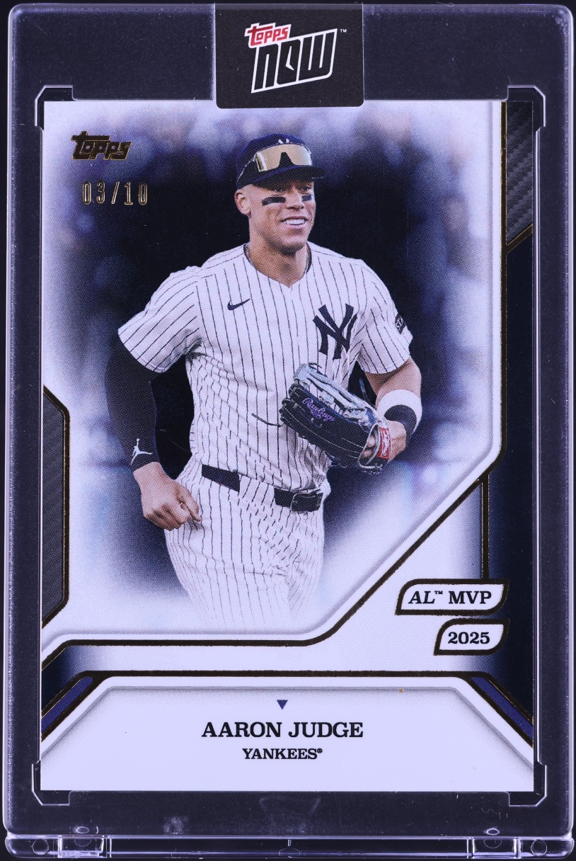 2025 Topps MLB MVP Collection Black Foil Aaron Judge /10 #48