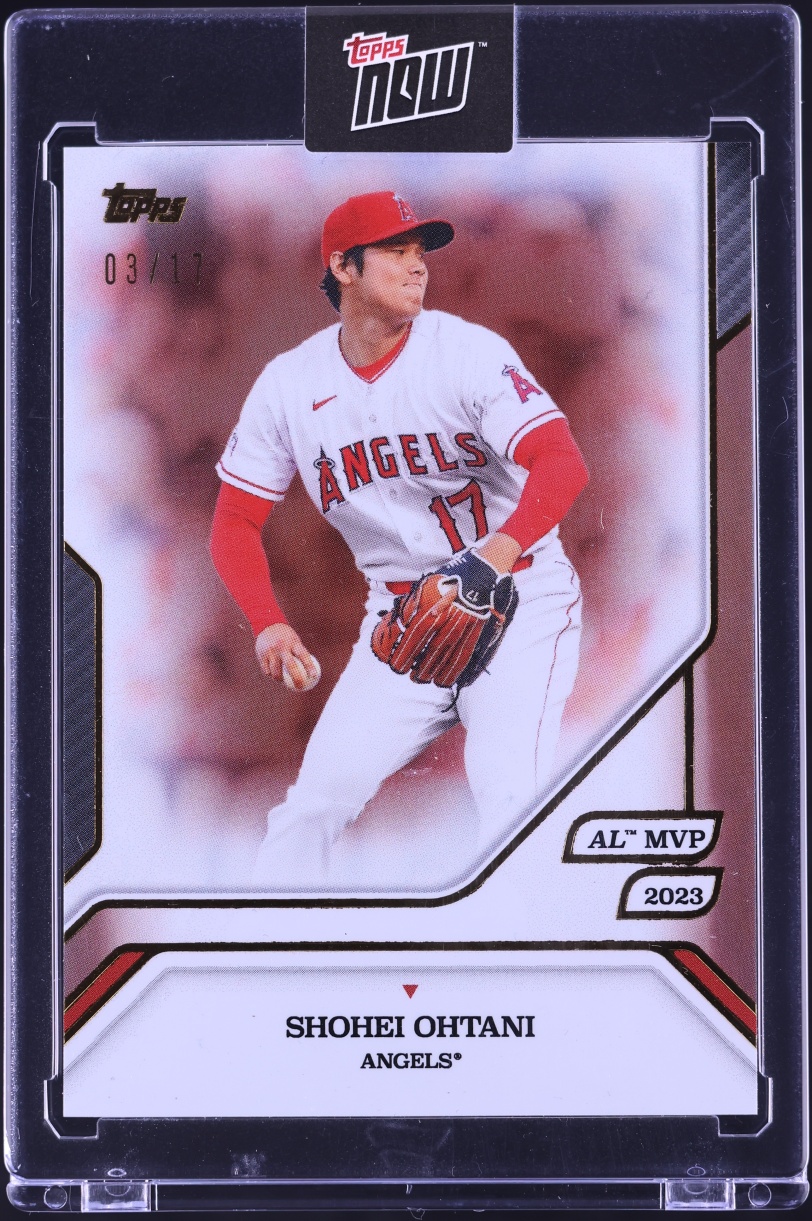 2025 Topps MLB MVP Collection Rose Gold Foil Shohei Ohtani /17 #12