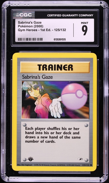 1999 Pokemon Japanese Gym 2 Trainer Sabrina's Gaze PSA 10 GEM MINT