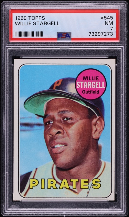 1969 Topps Willie Stargell #545 PSA 7 NRMT