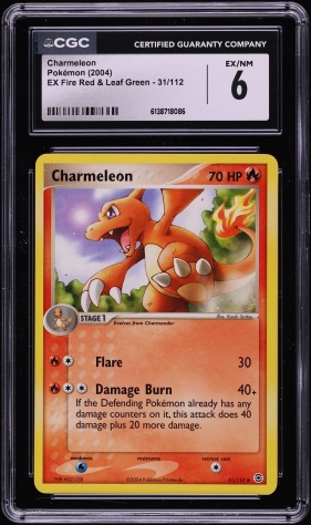 2004 Pokemon EX Fire Red Leaf Green Reverse Holo Charmeleon #31