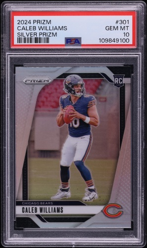 PANINI PRIZM ガビ PSA10 ルーキー 35枚限定 2024 Panini Prizm Snake Skin Caleb Williams ROOKIE #301 PSA 9 MINT