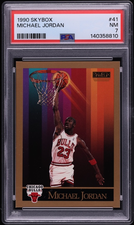 1990 Skybox Basketball Michael Jordan #41 PSA 7 NRMT