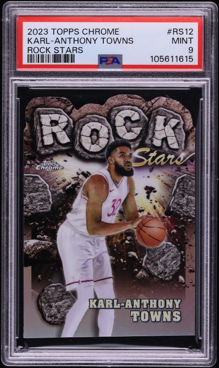 2023 Topps Chrome Rock Stars Karl-Anthony Towns #RS-12 PSA 9 MINT