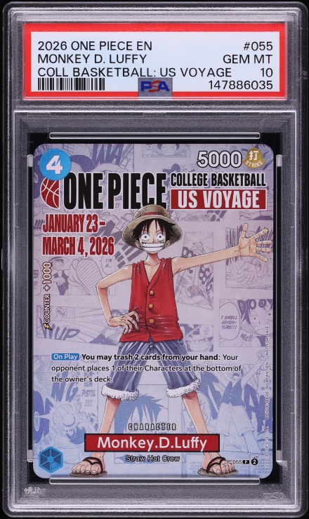 2025 ONE PIECE JP PCC MONKEY D LUFFY P-110 DAY 25 ELBAF PROMO PSA