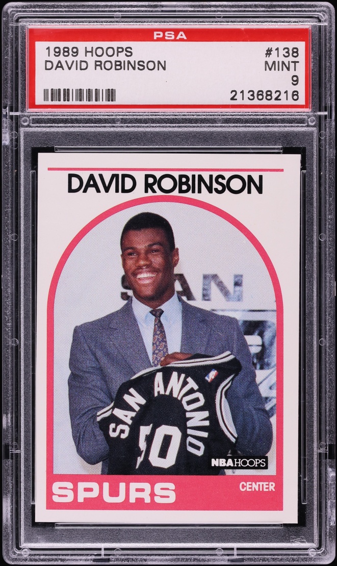 1989 Hoops David Robinson ROOKIE #138 PSA 9 MINT