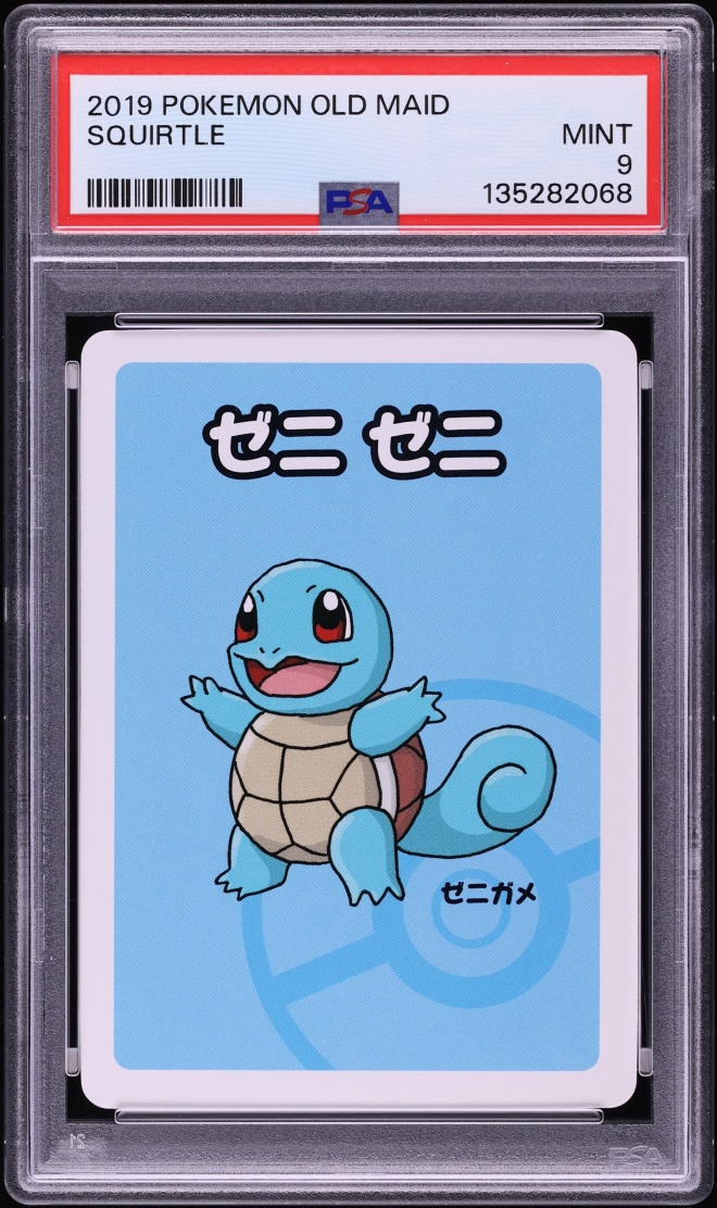 2019 Pokemon Japanese Playing Cards Old Maid Squirtle PSA 9 MINT