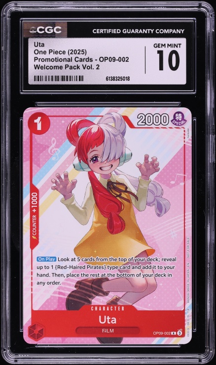 2023 One Piece Japanese Premium Collection Alt Art Uta #ST08-002