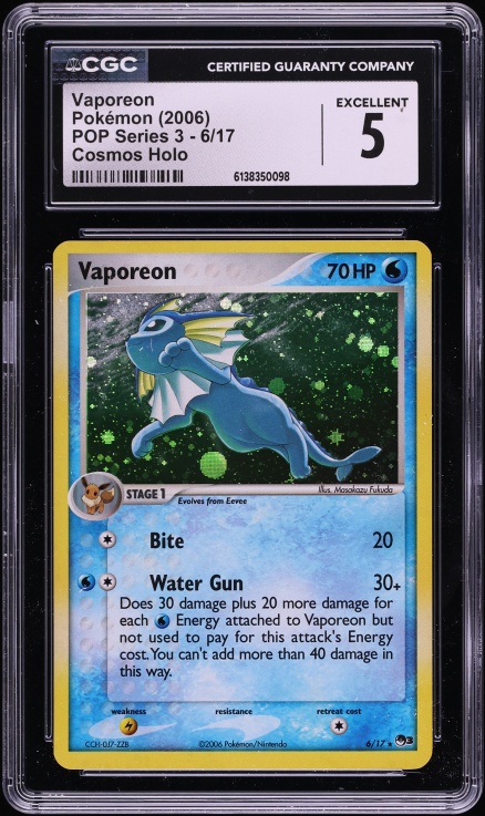 vaporeon holographic pokemon card value 2006 POP Series 3 Holo #6 PSA 5 EX on Fanatics Collect Commemorate your favorite tabletop game with this Vaporeon EX 2024 Pokemon Japanese Terastal Festival Holo #205 Card Pokémon TCG Vaporeon Jungle 12/64