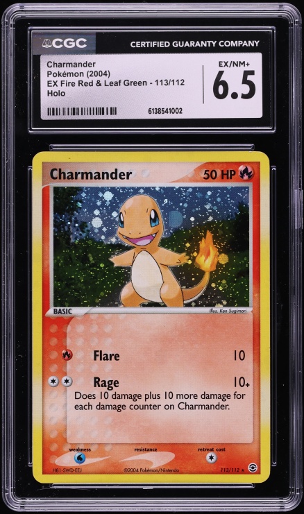 2004 Pokemon EX Fire Red & Leaf Green Reverse Holo Charmander #57 CGC 10  GEM MINT on Fanatics Collect
