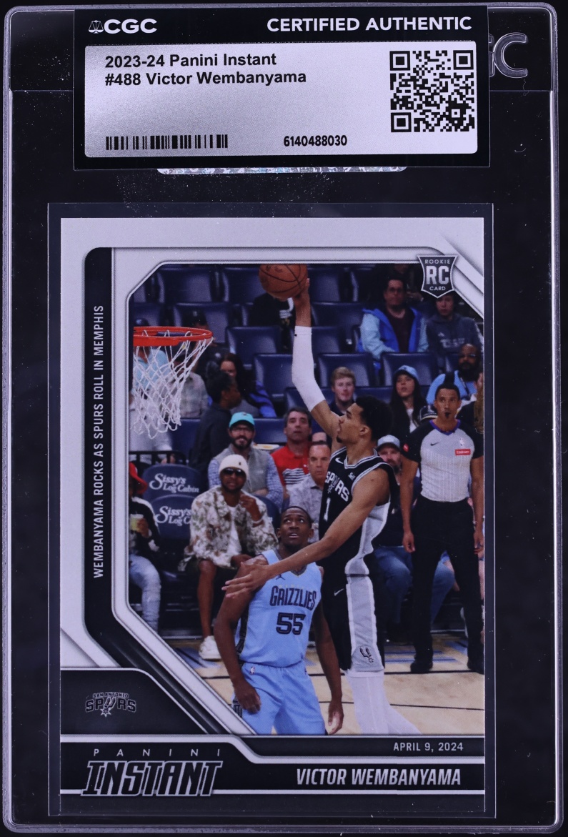 2023 Panini Instant Victor Wembanyama ROOKIE #488 CGC AUTH