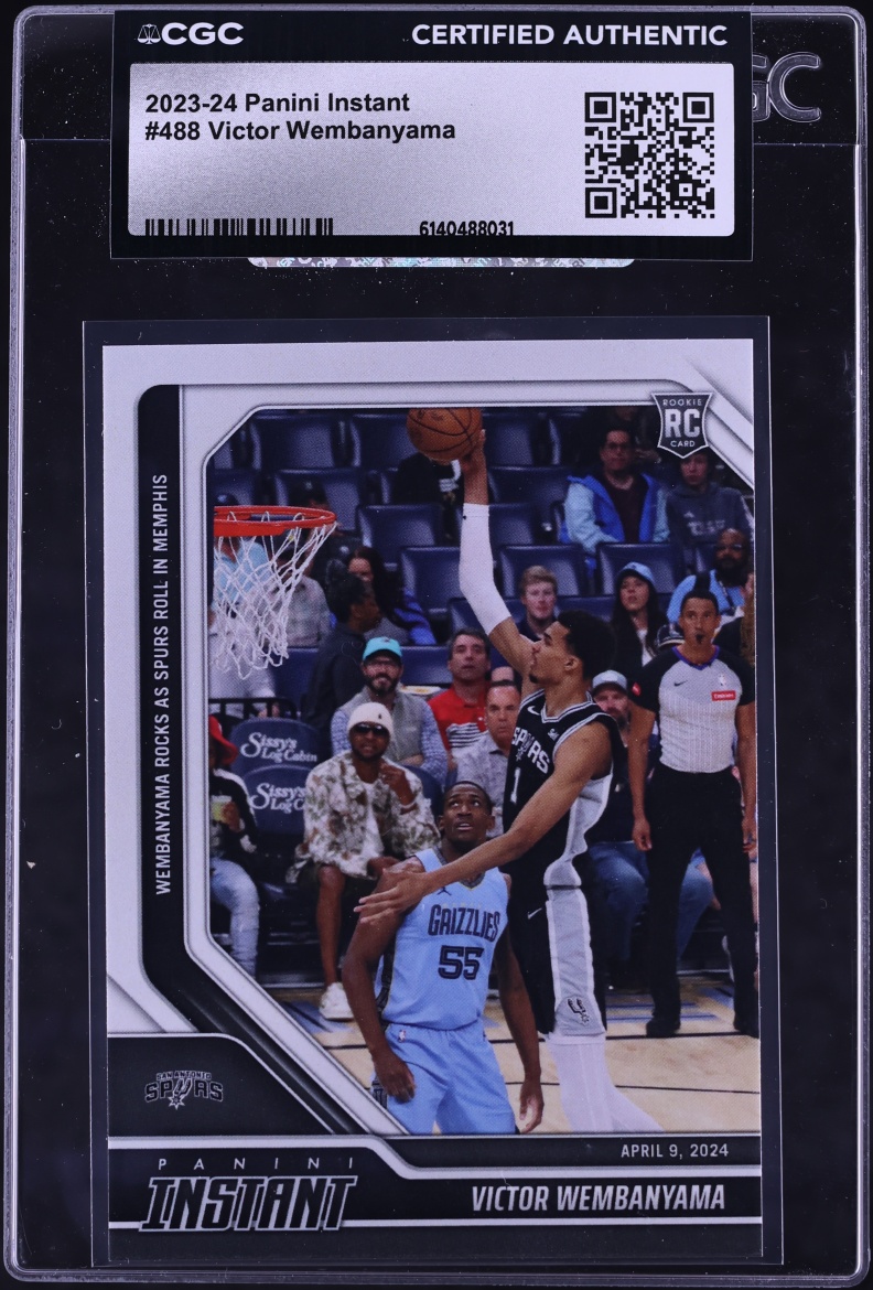 2023 Panini Instant Victor Wembanyama ROOKIE /4444 #488 CGC AUTH