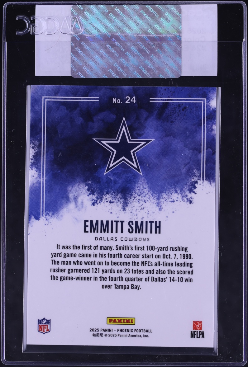 2025 Panini Phoenix Color Blast Emmitt Smith #24 CGC AUTH