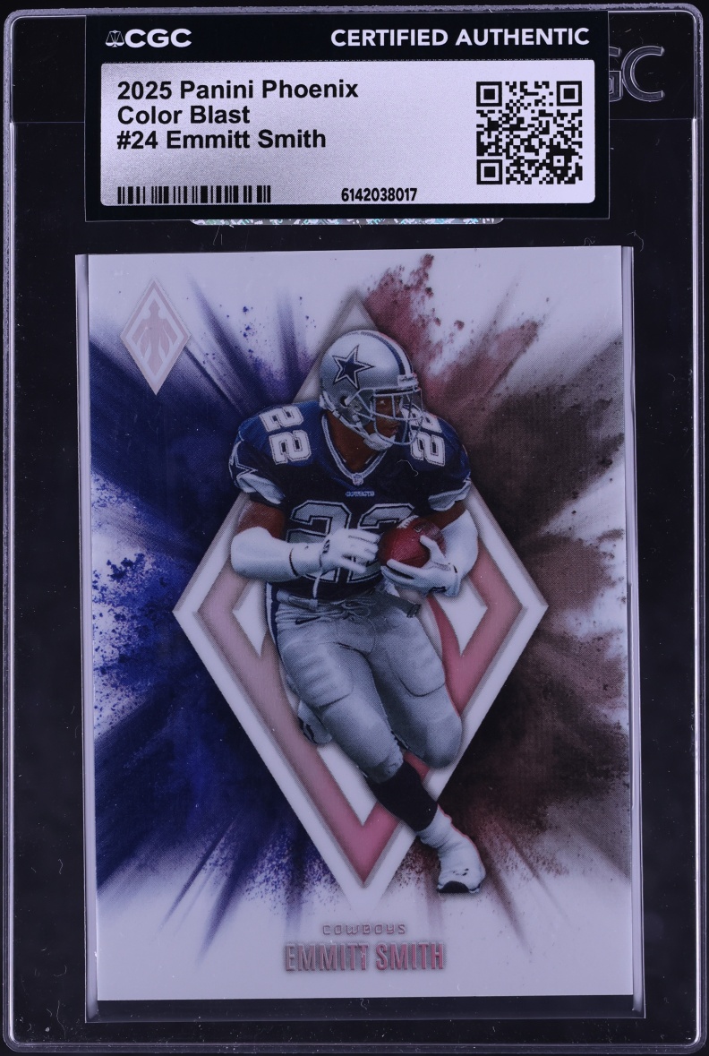 2025 Panini Phoenix Color Blast Emmitt Smith #24 CGC AUTH