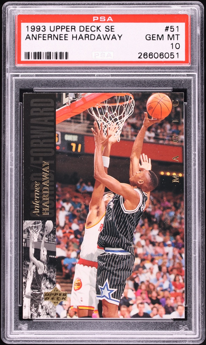 1993 Upper Deck SE Anfernee Hardaway ROOKIE #51 PSA 10 GEM MINT