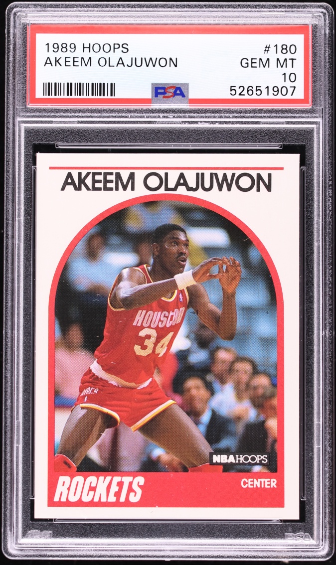 1989 Hoops Hakeem Olajuwon #180 PSA 10 GEM MINT