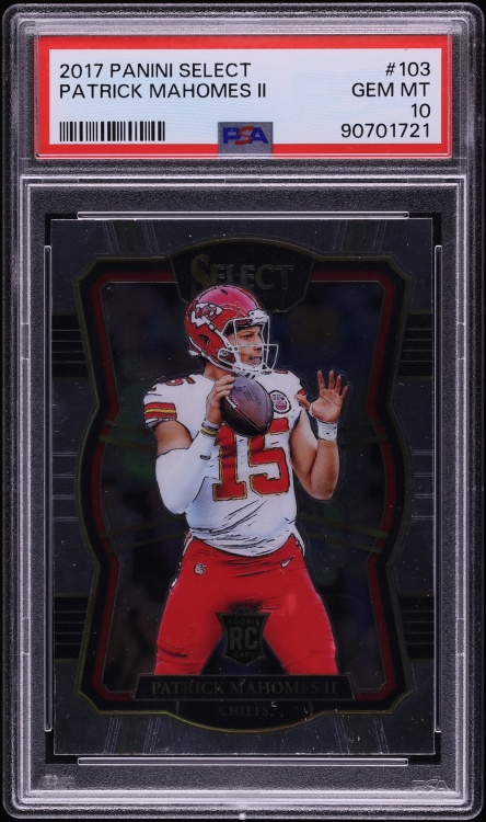 2017 Select Premier Level Patrick Mahomes II ROOKIE #103 PSA 10 GEM MINT