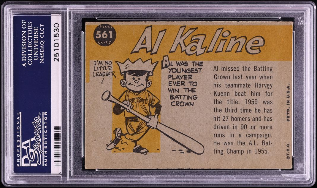1960 Topps Al Kaline ALL-STAR #561 PSA 5 EX