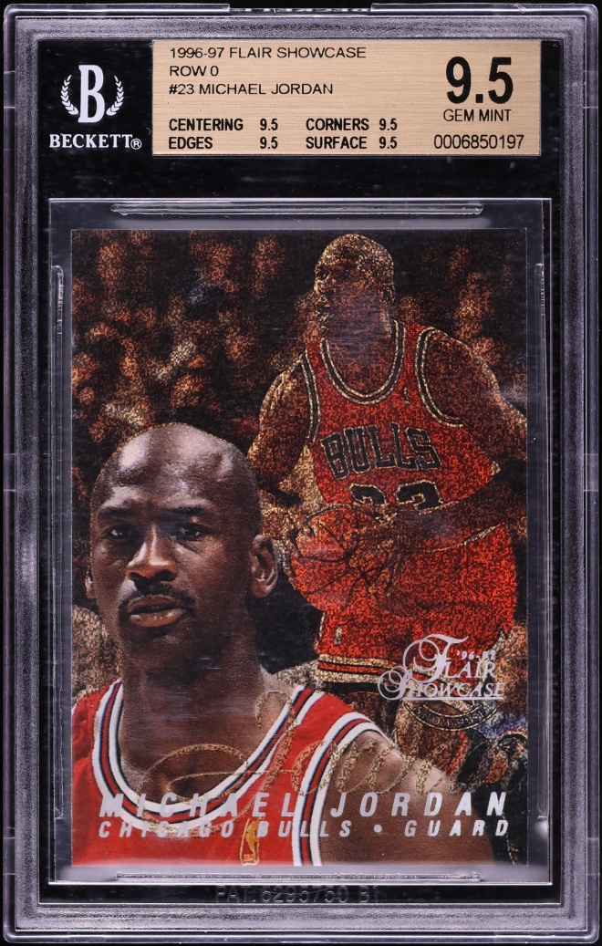 1996 Flair Showcase Row 0 Michael Jordan #23 BGS 9.5 GEM MINT