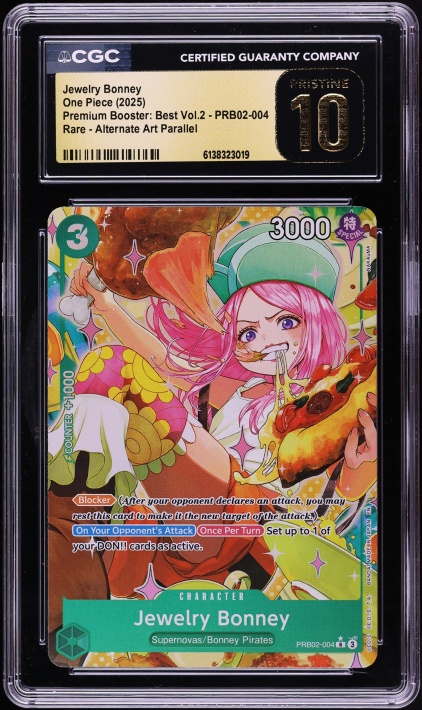 2025 One Piece SD: Green Leader Jewelry Bonney #OP07-019 CGC 10