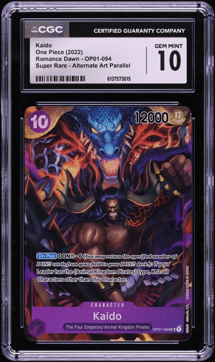 2022 One Piece Promo Winner Pack Volume 1 Kaido #P-010 PSA 10 GEM