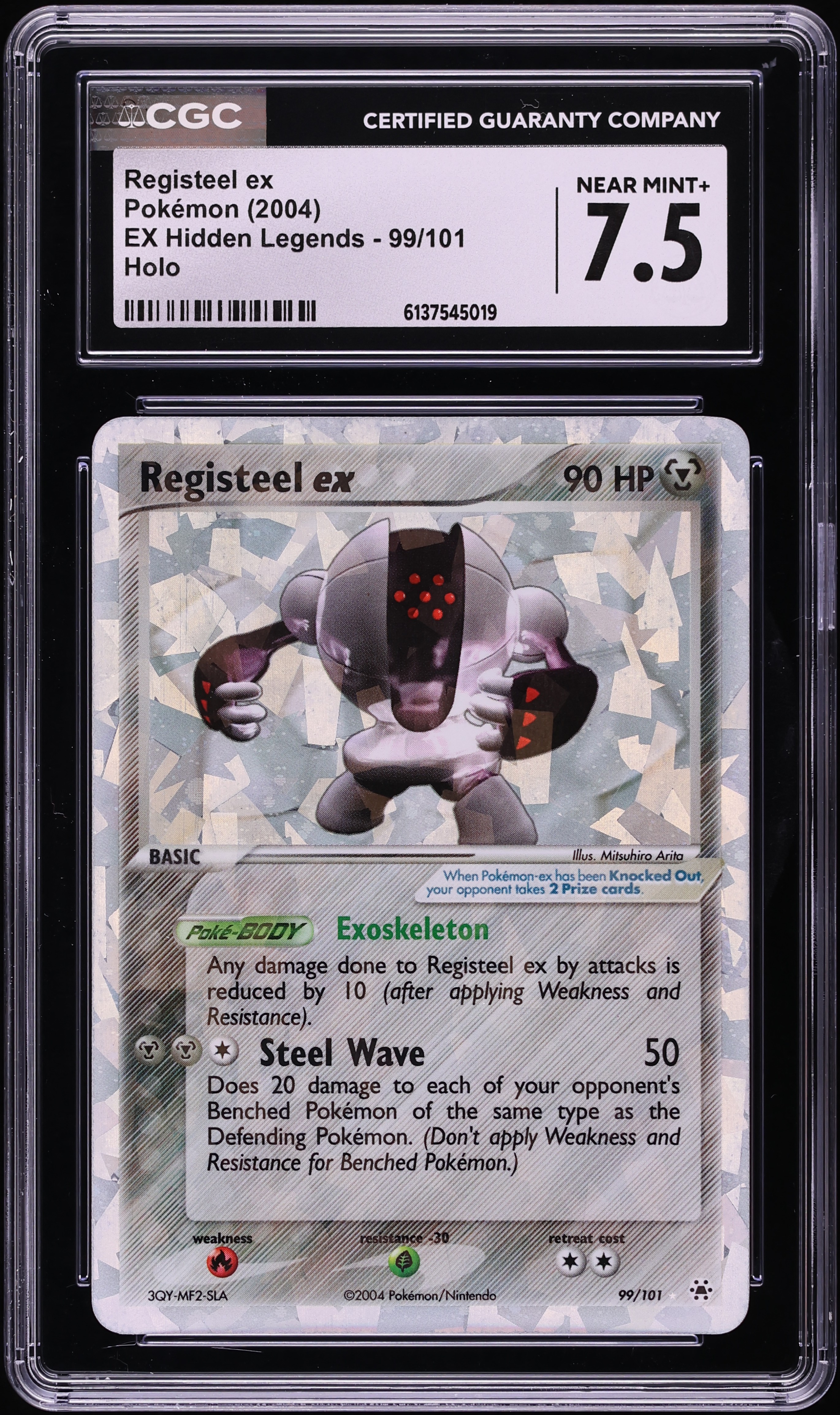 2004 Pokemon EX Hidden Legends Holo Registeel EX #99 CGC 7.5 NRMT+ on  Fanatics Collect