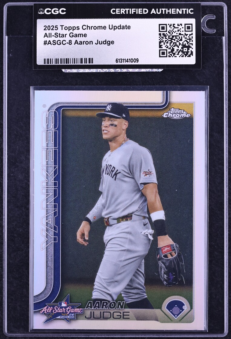 2025 Topps Chrome Update All-Star Game Aaron Judge #ASGC-8 CGC AUTH