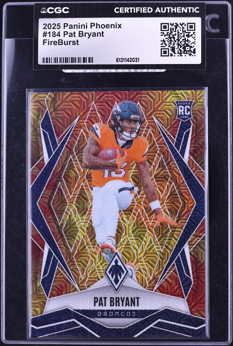2025 Panini Phoenix Fireburst Pat Bryant ROOKIE /350 #184 CGC AUTH