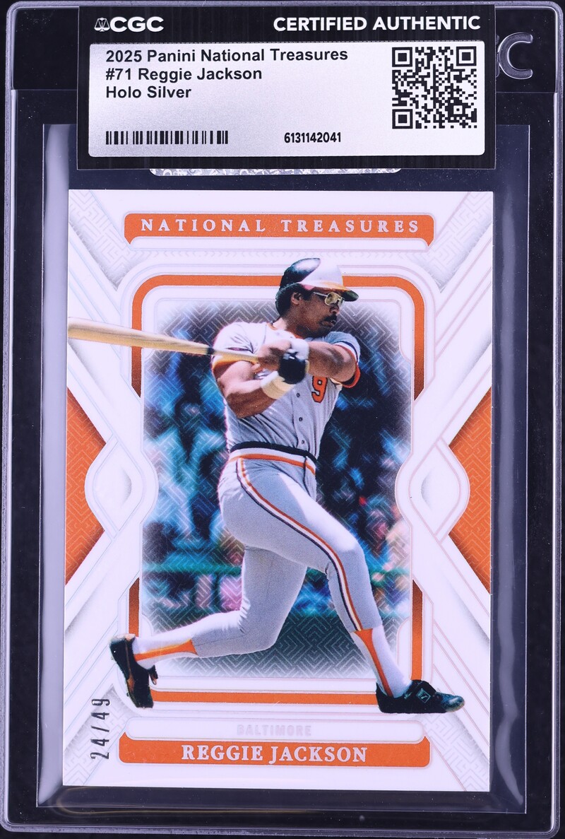 2025 National Treasures Holo Silver Reggie Jackson /49 #71 CGC AUTH