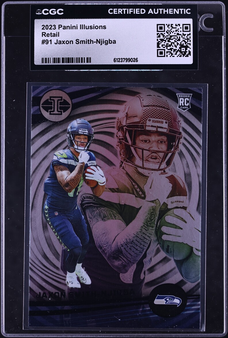 2023 Panini Illusions Retail Jaxon Smith-Njigba ROOKIE #91 CGC AUTH