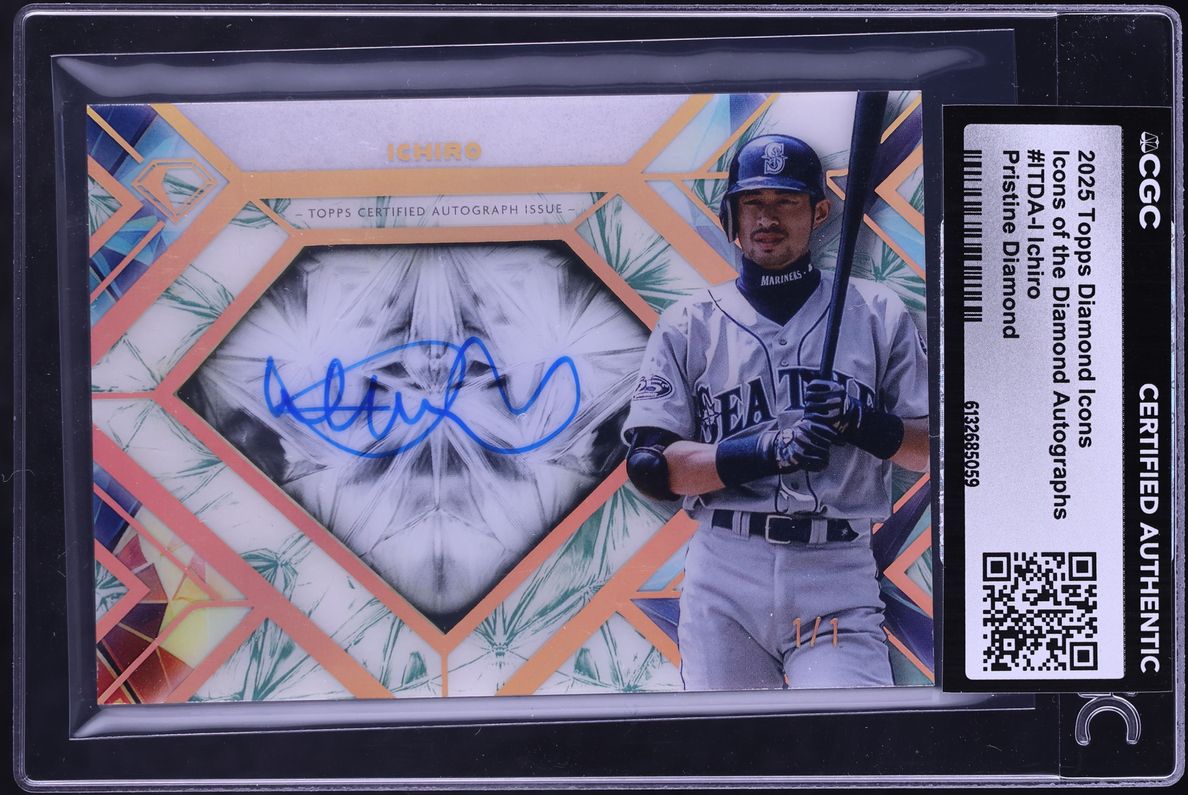 2025 Topps Diamond Icons Pristine Ichiro AUTO 1/1 #ITDA-I CGC AUTH