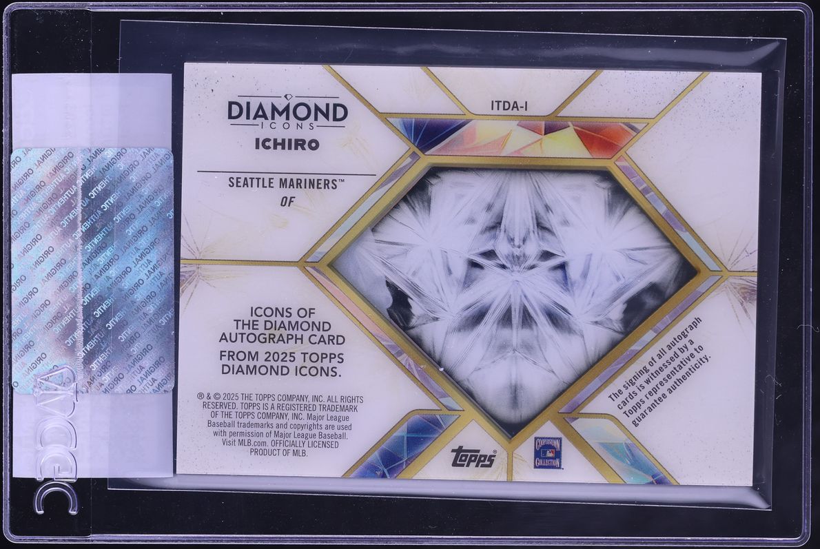 2025 Topps Diamond Icons Pristine Ichiro AUTO 1/1 #ITDA-I CGC AUTH