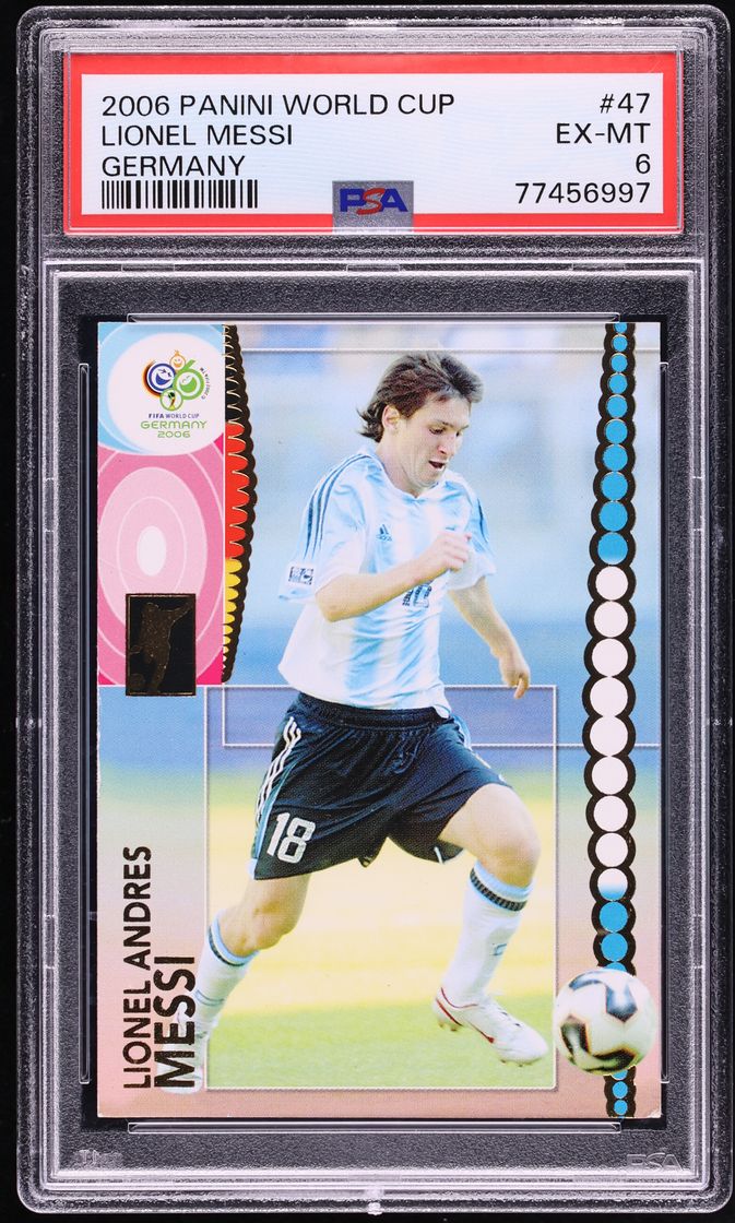 2006 Panini World Cup Germany Lionel Messi #47 PSA 6 EXMT