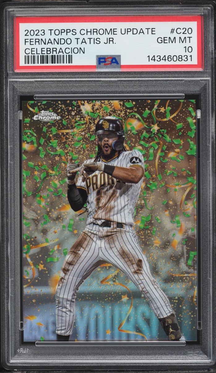 2023 Topps Chrome Update Celebracion Fernando Tatis Jr /99 #C-20 PSA 10 GEM MINT