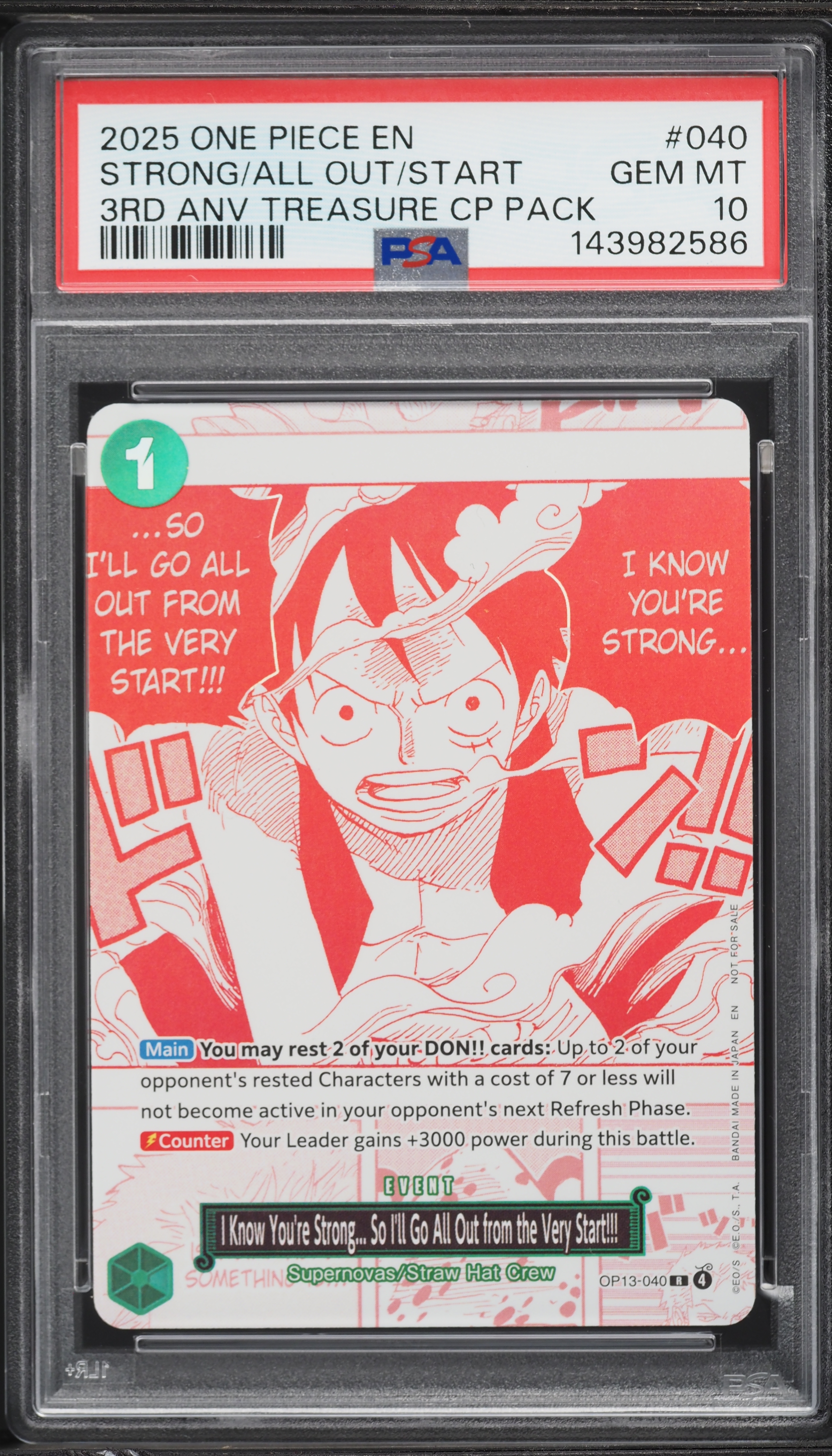 2025 One Piece 3rd Anniversary Go All Out From The Very Start