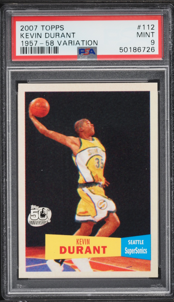 2007 Topps '57 Variation Kevin Durant ROOKIE #112 PSA 9 MINT on