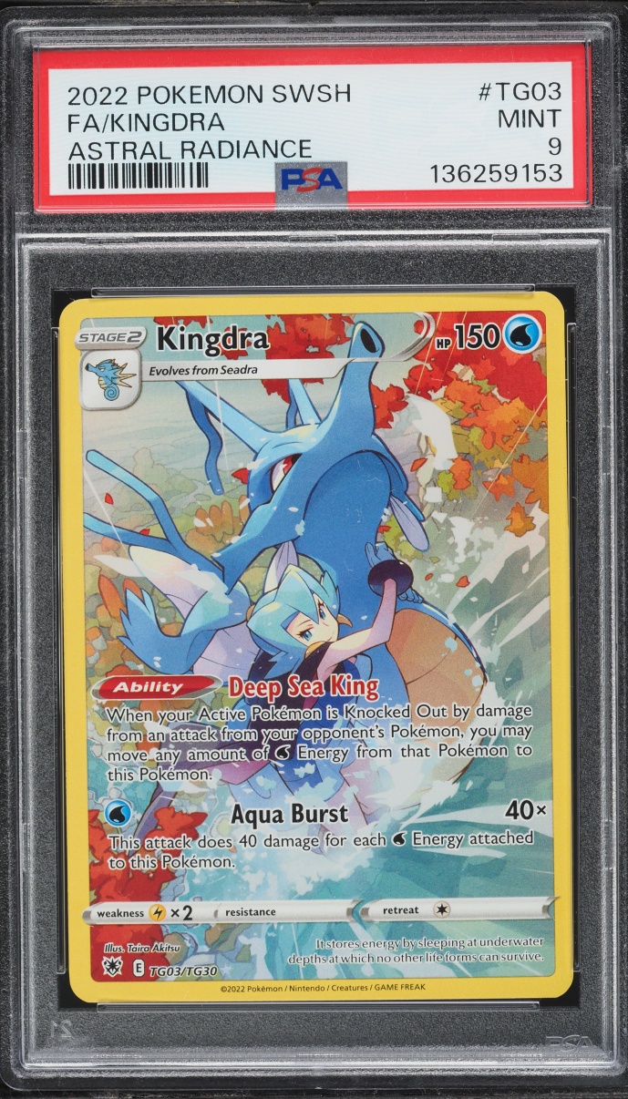 2022 Pokemon Sword & Shield Astral Radiance CHR Kingdra #TG03 PSA 9 MINT