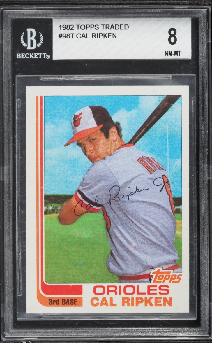1982 Topps Traded Cal Ripken Jr. ROOKIE #98T BGS 8 NM-MT on Fanatics ...