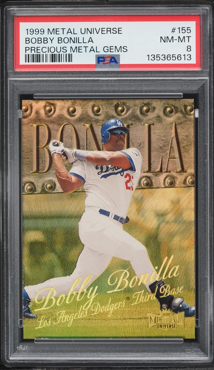 1999 Metal Universe Precious Metal Gems PMG Bobby Bonilla /50 #155 PSA 8 NM-MT