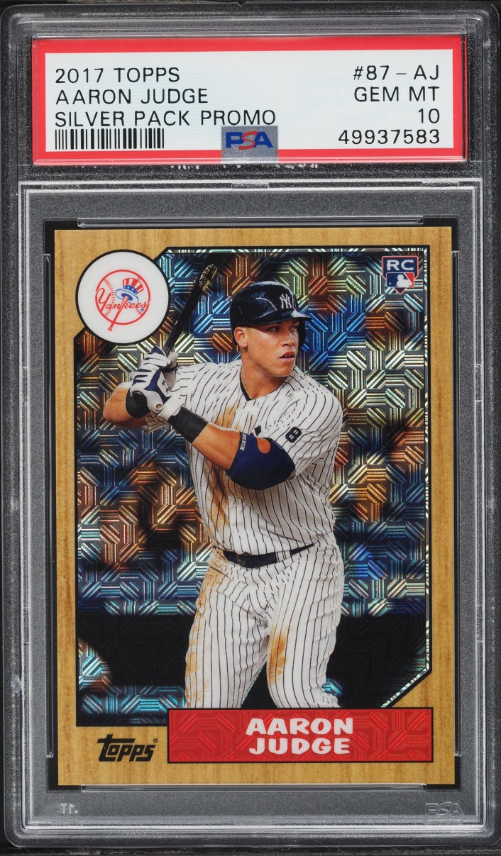 2017 Topps Silver Pack '87 Promo Aaron Judge ROOKIE #87-AJ PSA 10 GEM MINT