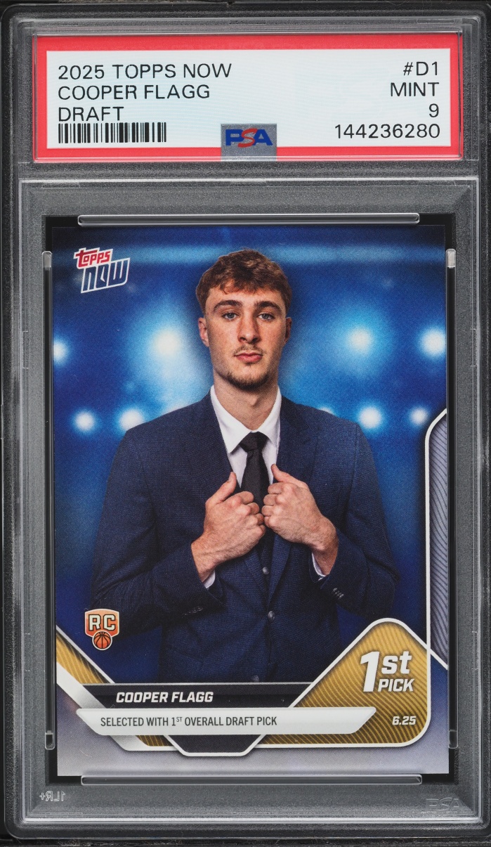2025 Topps Now Draft Cooper Flagg ROOKIE #D1 PSA 9 MINT