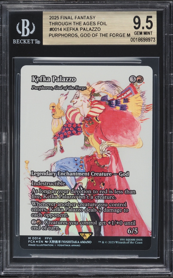 2025 MTG FF Through The Ages Foil Borderless Kefka Palazzo