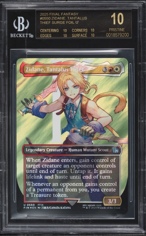 2025 MTG Final Fantasy Borderless Surge Foil Zidane, Tantalus