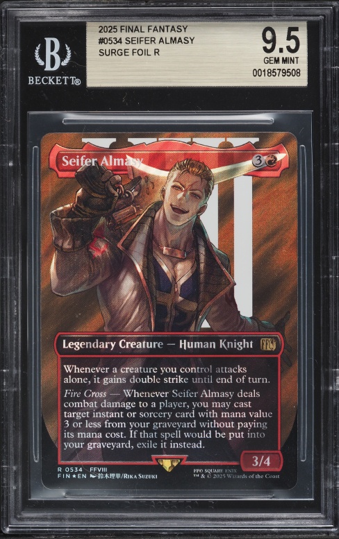 2025 Magic The Gathering MTG Final Fantasy Woodblock Borderless Foil Buster  Sword #0351 PSA 10 on Fanatics Collect