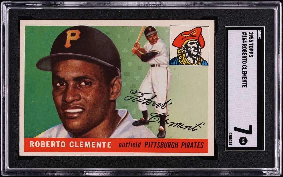 1955 Topps Roberto Clemente ROOKIE #164 SGC 7 NRMT