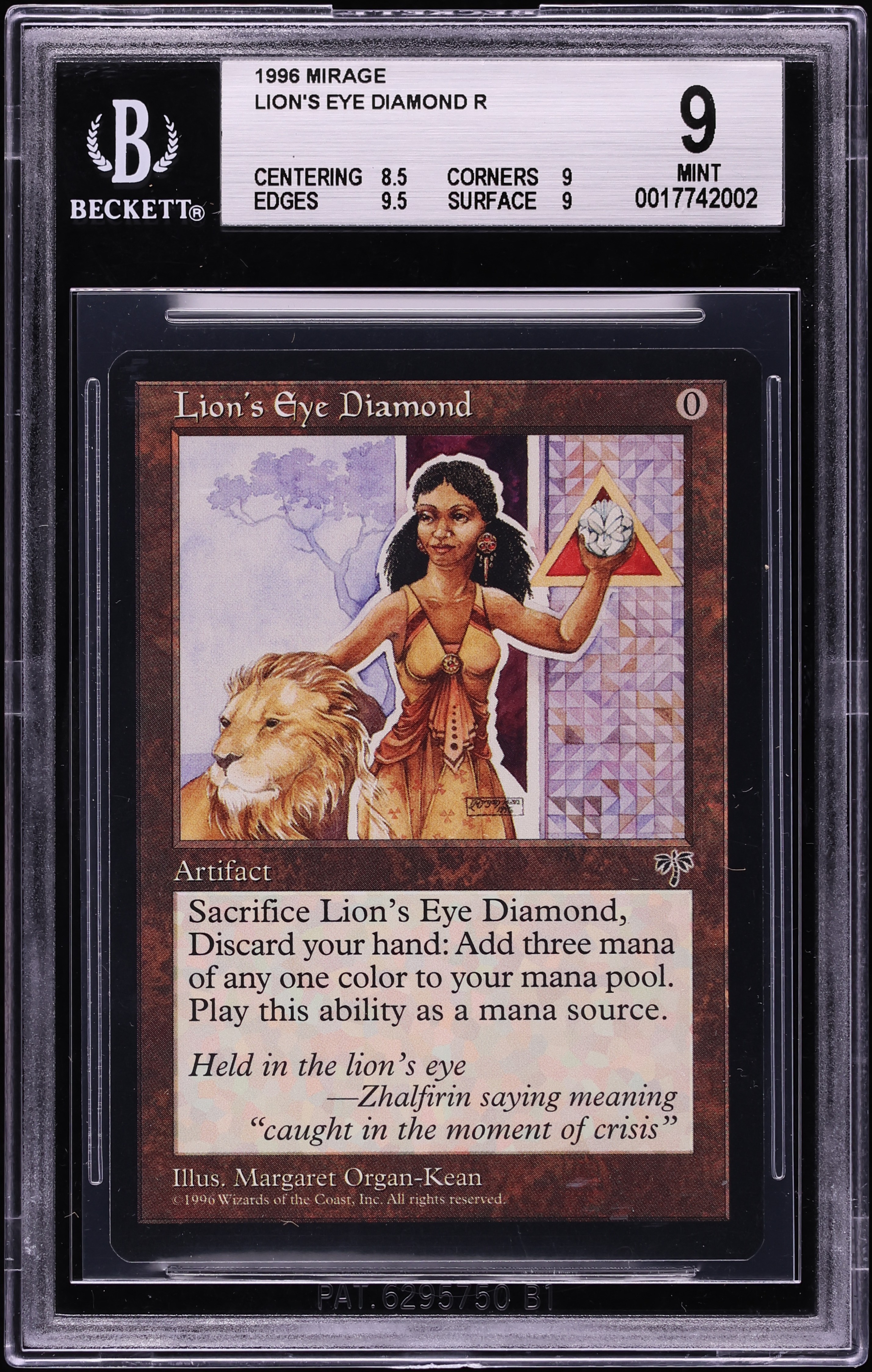 1996 Magic The Gathering MTG Mirage Lion's Eye Diamond BGS 9 MINT