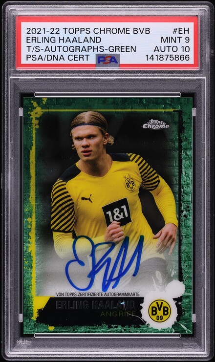 2021 Topps Now UEFA Champions League Erling Haaland #10 CSG 10 GEM